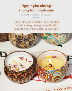Nến thơm hoa hồng - mùi hương ngọt ngào